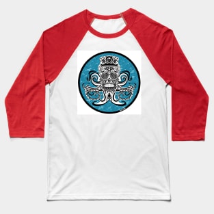 cthulhu in the ocean skull ecopop Baseball T-Shirt